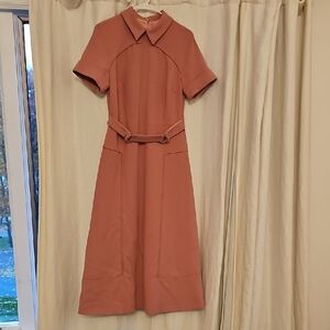 Karen Millen Rust Midi Dress
